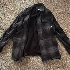 Vans Black Lightweight Shirt Jacket Modern Casual
